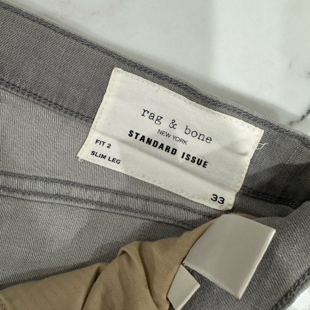 Rag & Bone Gray Slim Jeans